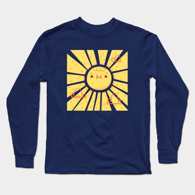 good vibes sun Long Sleeve T-Shirt by azbeen